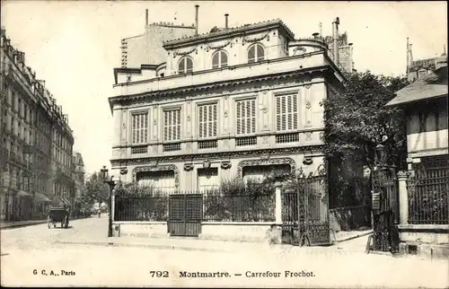 Ak Paris IX, Faubourg Montmartre, Carrefour Frochot