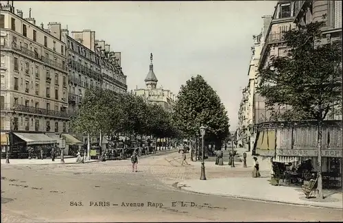 Ak Paris VII, Avenue Rapp