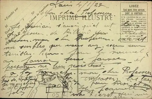 Ak Paris V, La Rue Monge