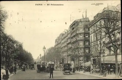 Ak Paris II Bourse, Boulevard Poissonniere