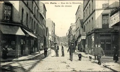 Ak Paris XX, Rue de la Reunion