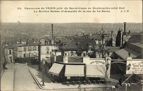 Ak Paris XVIII Montmartre, Panorama pris du Sacré-Cœur