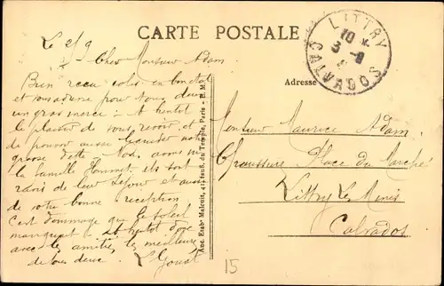 Ak Paris XV Vaugirard, Rue Lecourbe