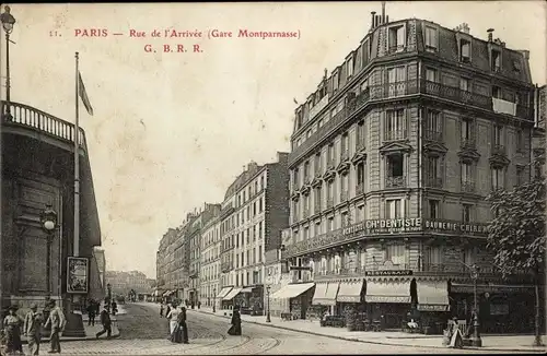 Ak Paris XV Vaugirard, La Gare Montparnasse, Rue de l'Arrivée