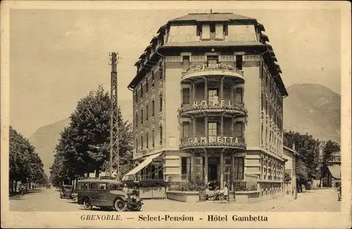 Ak Grenoble Isère, Select Pension, Hotel Gambetta