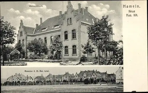 Ak Hameln an der Weser Niedersachsen, Neue Kaserne 164. II. Bat, Stabsgebäude