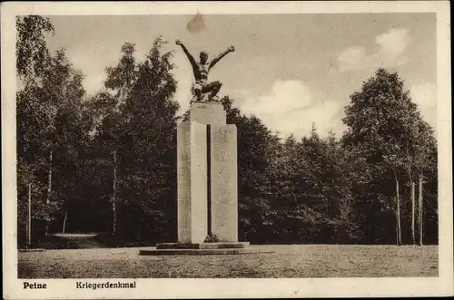 Ak Peine in Niedersachsen, Kriegerdenkmal