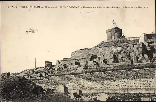 Ak Puy de Dôme, Grand Prix Michelin, Renaux au dessus des Ruines du Temple der Mercure