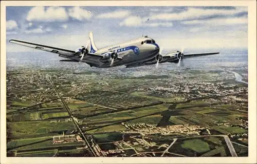 Ak Französisches Passagierflugzeug, Air France, Douglas DC 4