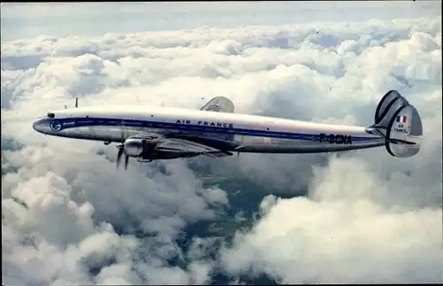 Ak Französisches Passagierflugzeug, Lockheed Super Constellation, Air France,  F-BGNA