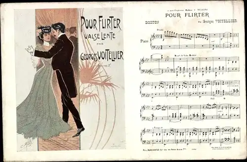 Lied Ak Pour Flirter, Valse Lente par Georges Voitellier