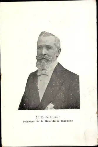Ak Emile Loubet, President de la Republique Francaise, Portrait