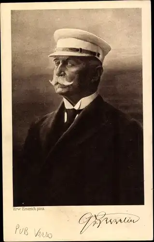 Künstler Ak Emerich, Erw., Ferdinand Graf von Zeppelin, Portrait