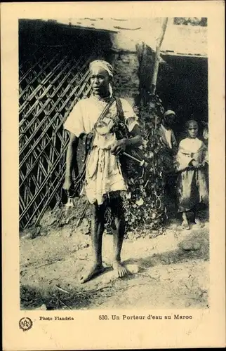 Ak Marokko, Porteur d'eau, Wasserträger, Maghreb