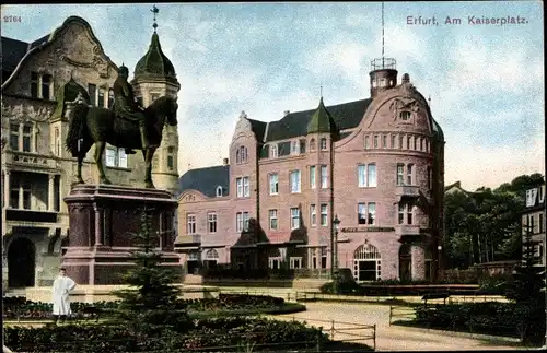 Ak Erfurt in Thüringen, Am Kaiserplatz