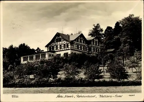 Ak Reinhardtsdorf Schöna Sächsische Schweiz, Wolfsberg Hotel, Hahn 13265