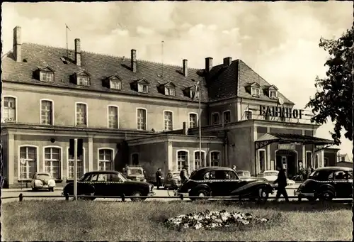 Ak Neubrandenburg in Mecklenburg, Bahnhof