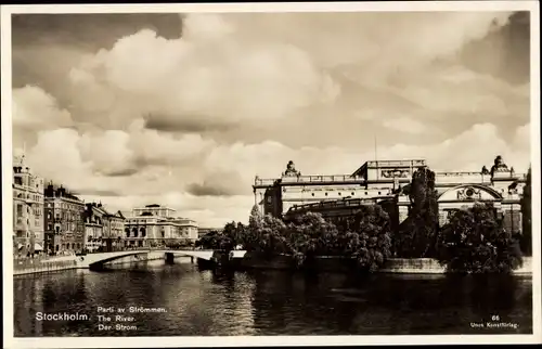 Ak Stockholm Schweden, Parti av Strömmen, der Strom