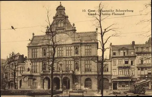 Ak Gand Gent Ostflandern, Vlaamsche Schouwburg, Theatre Flamand