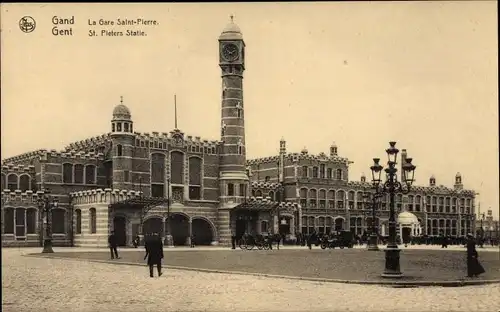 Ak Gand Gent Ostflandern, La Gare Saint-Pierre