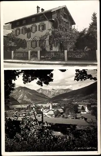 Foto Ak Fischbachau in Oberbayern, Panorama, Gebäude