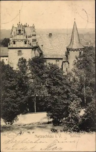 Ak Netzschkau im Vogtland, Schloss