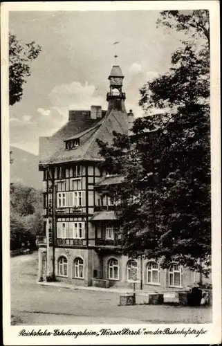 Ak Schwarzburg in Thüringen, Reichsbahn Erholungsheim Weisser Hirsch