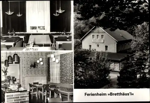 Ak Luchau Glashütte im Osterzgebirge, Ferienheim Bretthäus'l des VEB Eisenhammerwerk Dresden