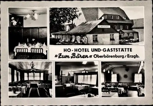 Ak Bärenburg Altenberg im Osterzgebirge, HO Hotel und Gaststätte Zum Bären