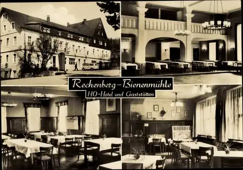 Ak Rechenberg Bienenmühle, HO Hotel und Gaststätten