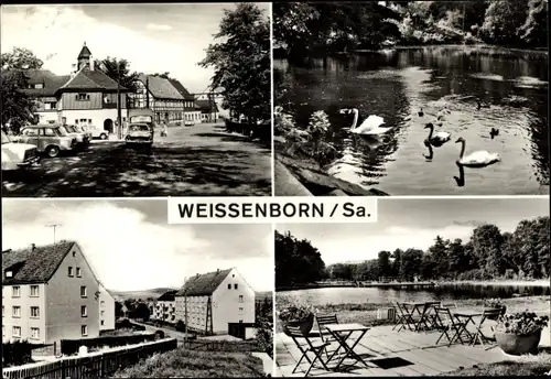 Ak Weissenborn Erzgebirge Sachsen, Straße, Terrasse