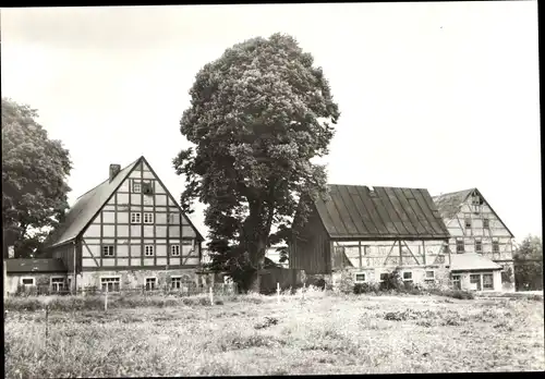 Ak Oberbobritzsch Bobritzsch im Erzgebirge, Oberbobritzscher Gehöft