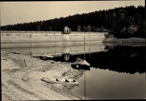 Ak Malter Dippoldiswalde, Talsperre Malter, Sperrmauer