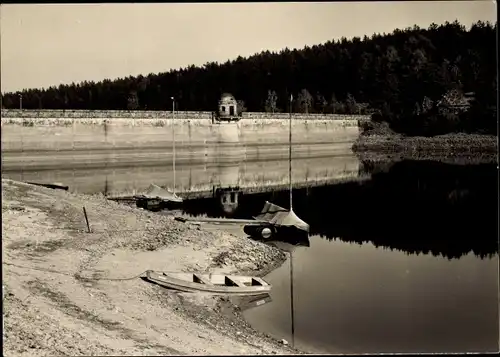 Ak Malter Dippoldiswalde, Talsperre Malter, Sperrmauer