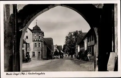 Ak Marktbergel Mittelfranken, Hindenburgplatz