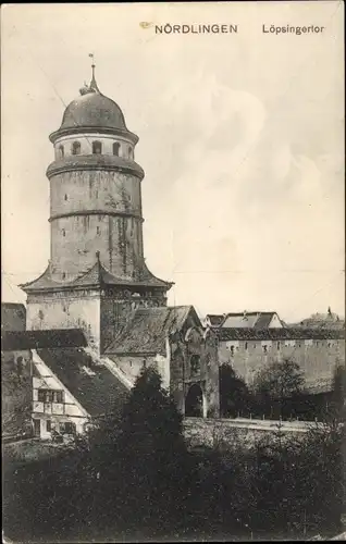 Ak Nördlingen in Schwaben, Löpsingertor