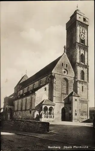 Ak Bamberg in Oberfranken, Obere Pfarrkirche