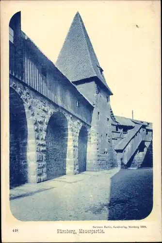 Ak Nürnberg in Mittelfranken, Mauerpartie