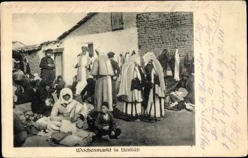 Ak Skopje Üsküb Mazedonien, Wochenmarkt