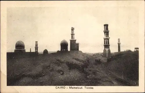 Ak Cairo Kairo Ägypten, Mamelouk Tombs