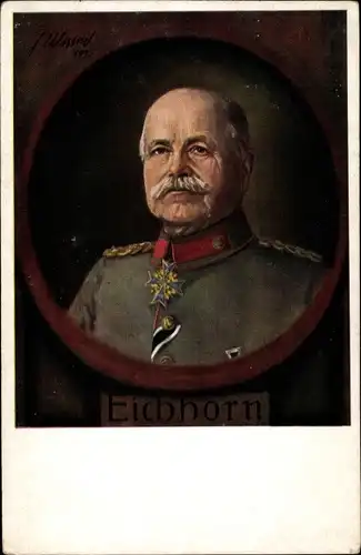 Künstler Ak Generalfeldmarschall Emil Gottfried Hermann von Eichhorn, Portrait