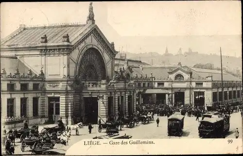 Ak Liège Lüttich Wallonien, La Gare des Guillemins