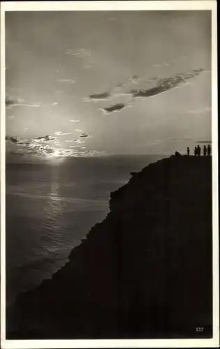 Ak Nordkap Norwegen, Sonnenuntergang