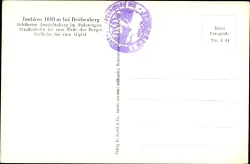Ak Ještěd Jeschken Region Reichenberg, Teilansicht