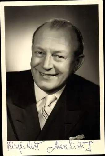 Foto Ak Schauspieler Max Lis.., Portrait, Autogramm