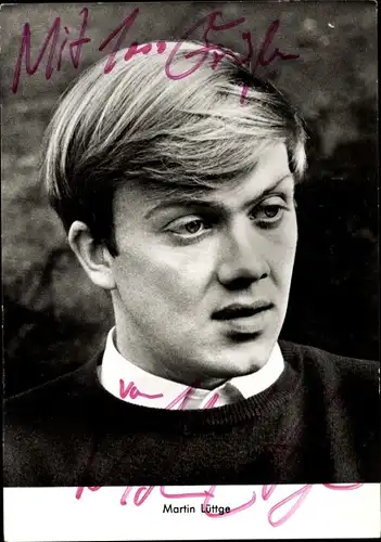 Ak Schauspieler Martin Lüttge, Portrait, Autogramm