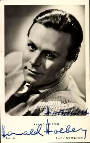 Ak Schauspieler Harald Holberg, Portrait, Autogramm