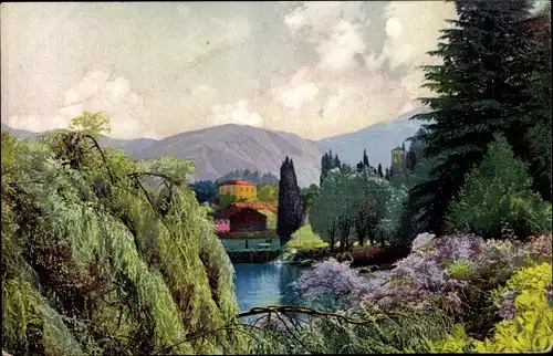 Ak San Giovanni Lago di Como Lombardia, Nenke und Ostermaier 196 3334, Photochromie