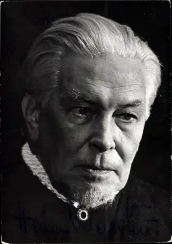 Foto Ak Schauspieler Heinz Woester, Portrait, Autogramm