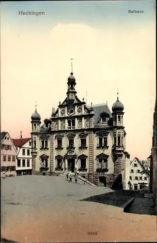 Ak Hechingen in Baden Württemberg, Rathaus